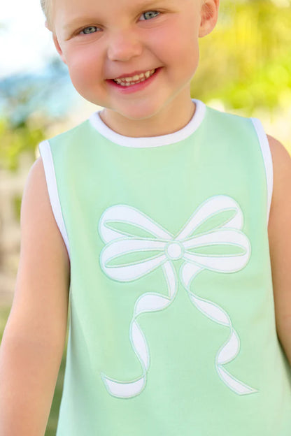 Sleeveless Eliza’s Appliqué Bow Dress
