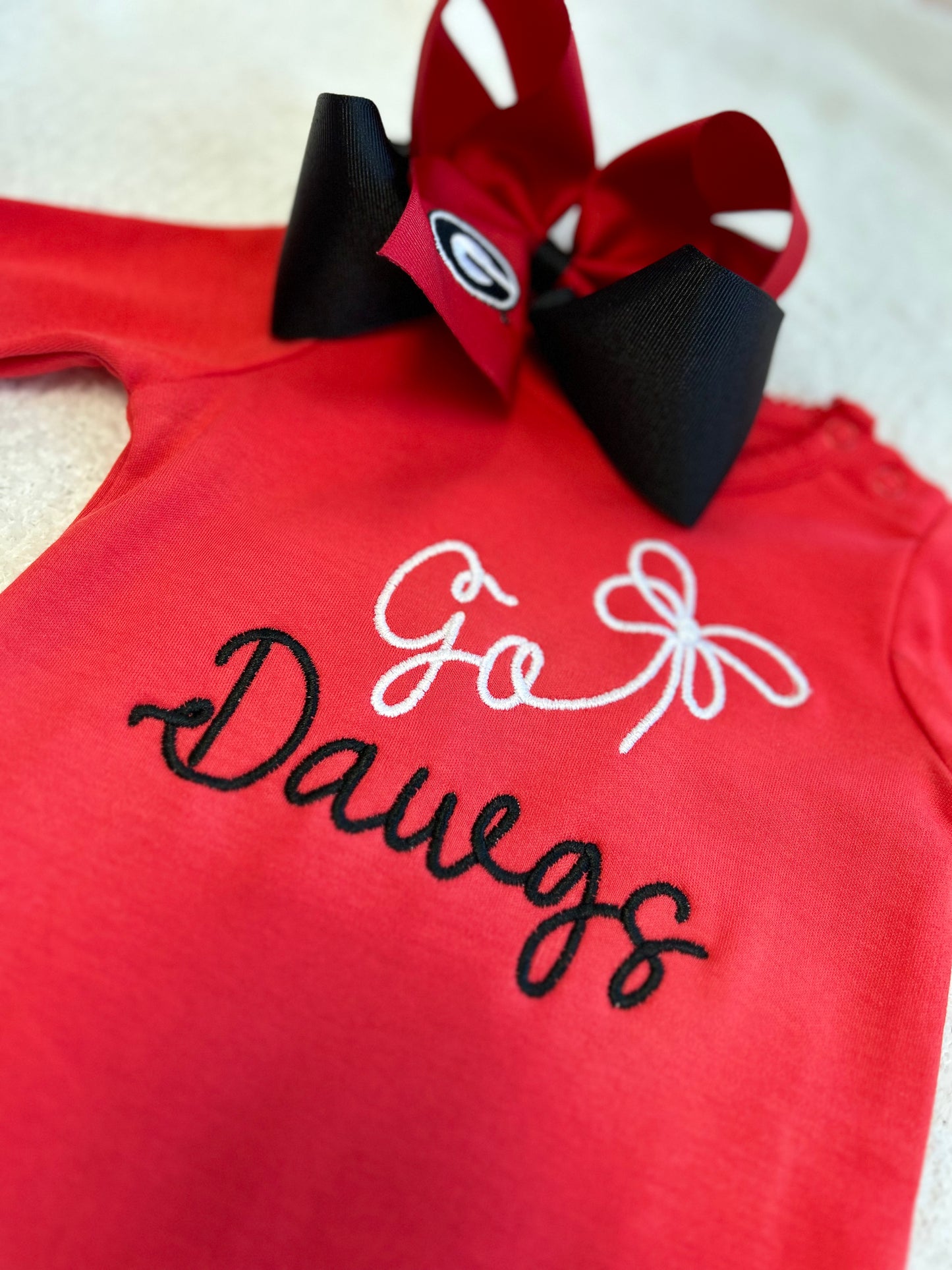 Go Dawgs Embroidered Romper