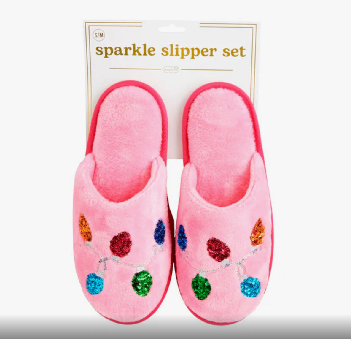 Holiday Sparkle Slippers