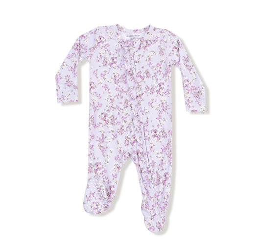 Sweet Dreams Floral 2way Zipper Footie