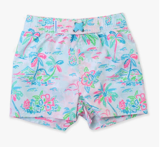 Tropical Resort Swim Trunks
