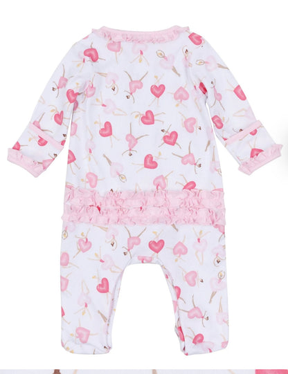 Dancing Hearts Footie