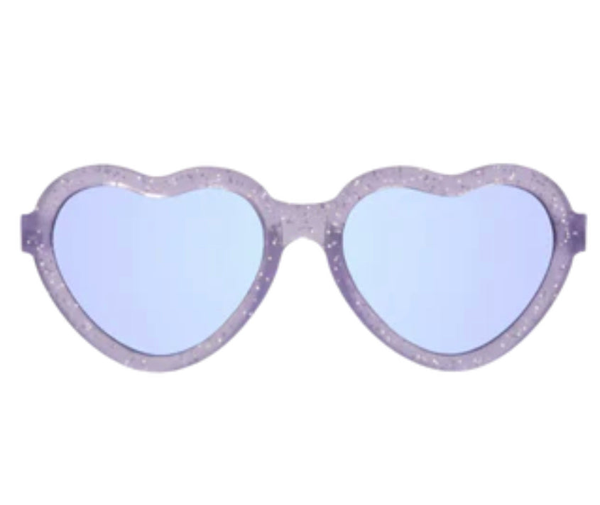 Lavender Shimmer Heart Babiator Sunglasses