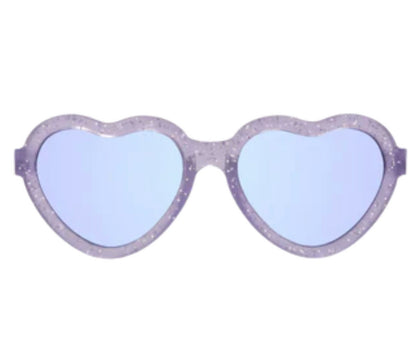 Lavender Shimmer Heart Babiator Sunglasses