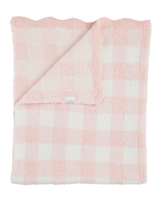 Pink Gingham Chenille Blankey