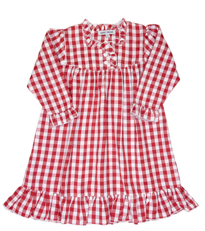 Sweet Dreams Red Gingham Gown
