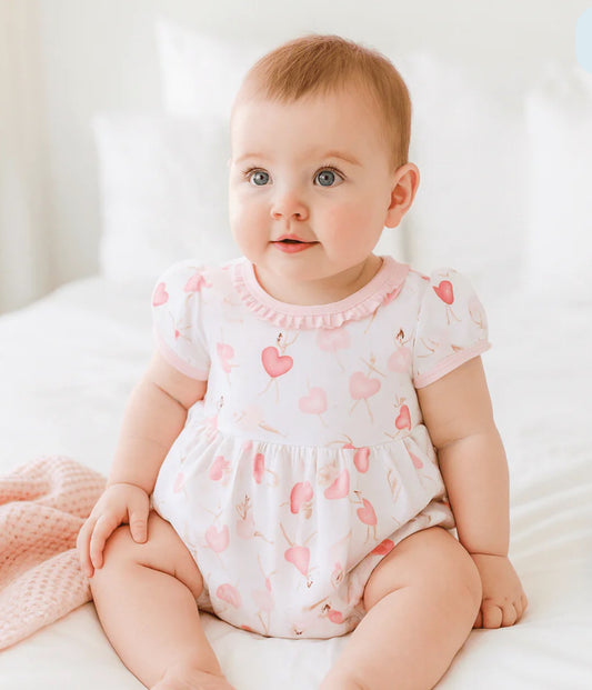 Dancing Hearts Short Sleeve Bubble