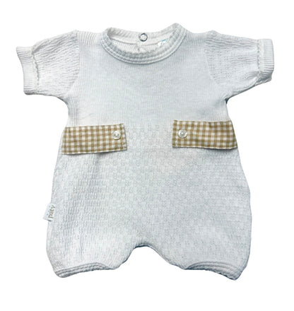 Gingham Tab Knit Bubble