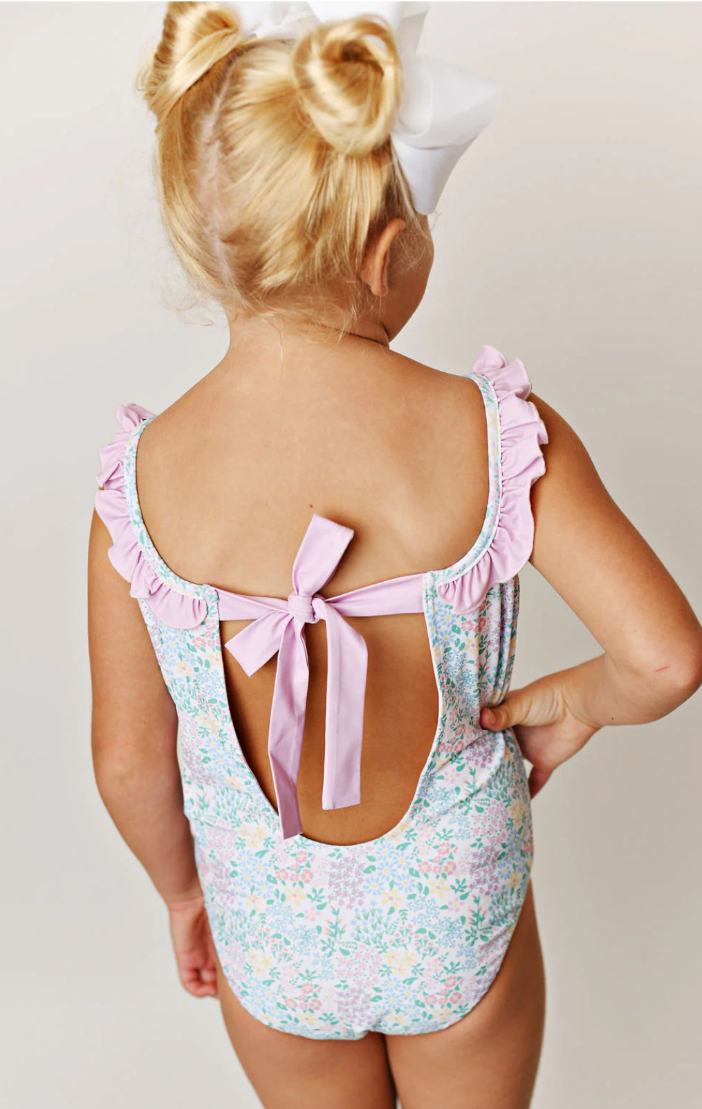 Floral One Piece w/ Cut Out Back