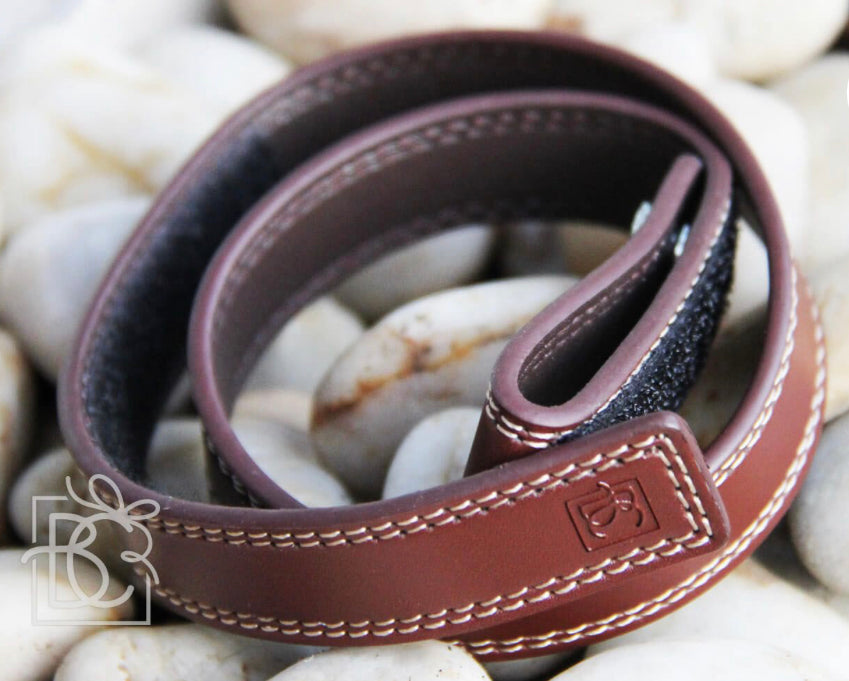 Solid Genuine Leather Velcro Belt