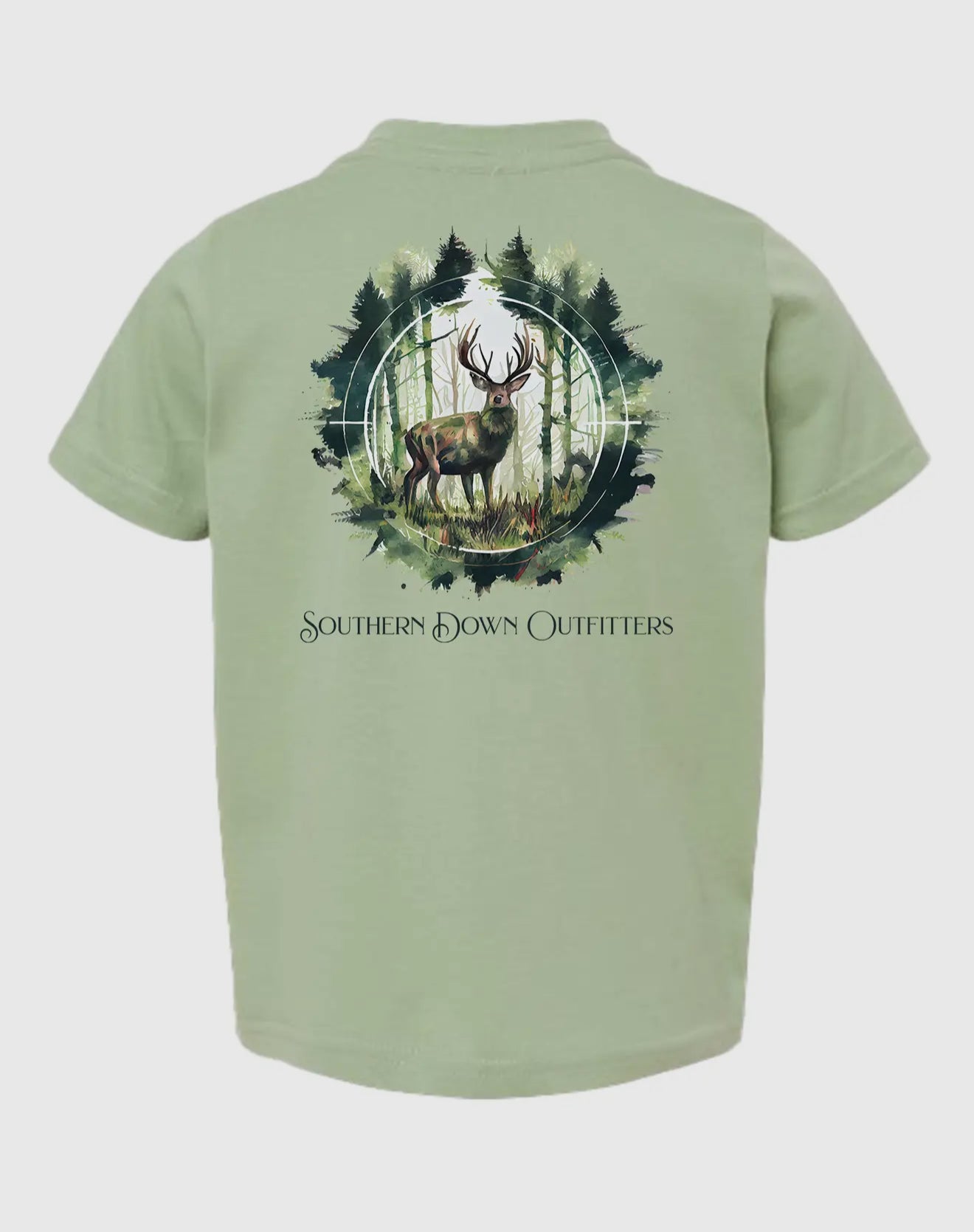 Southern Down Outfitters Deer In Crosshair Toddler Tee