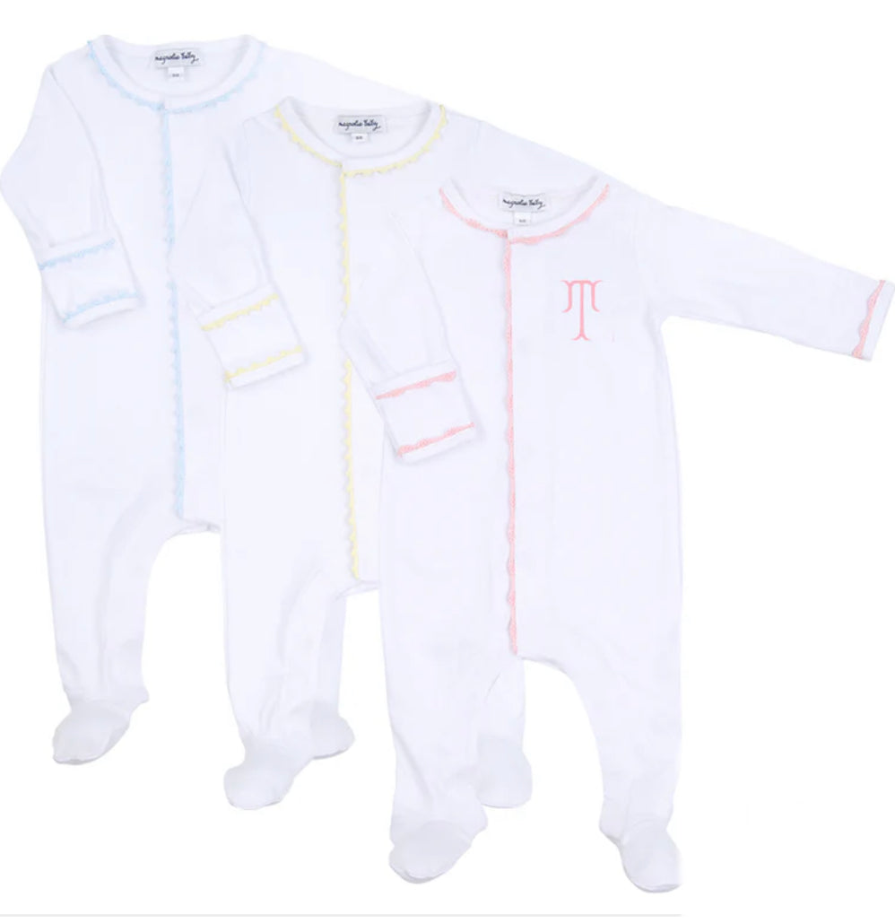 Baby Joy Crochet Piping Footie