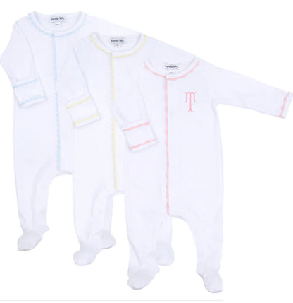 Baby Joy Crochet Piping Footie