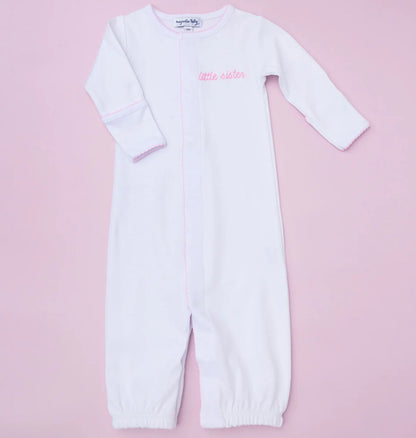 Little Sister Embroidered Gown/Converter