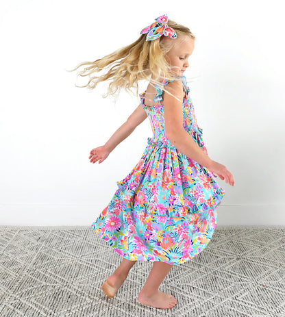 Megan Floral Smocked Dress