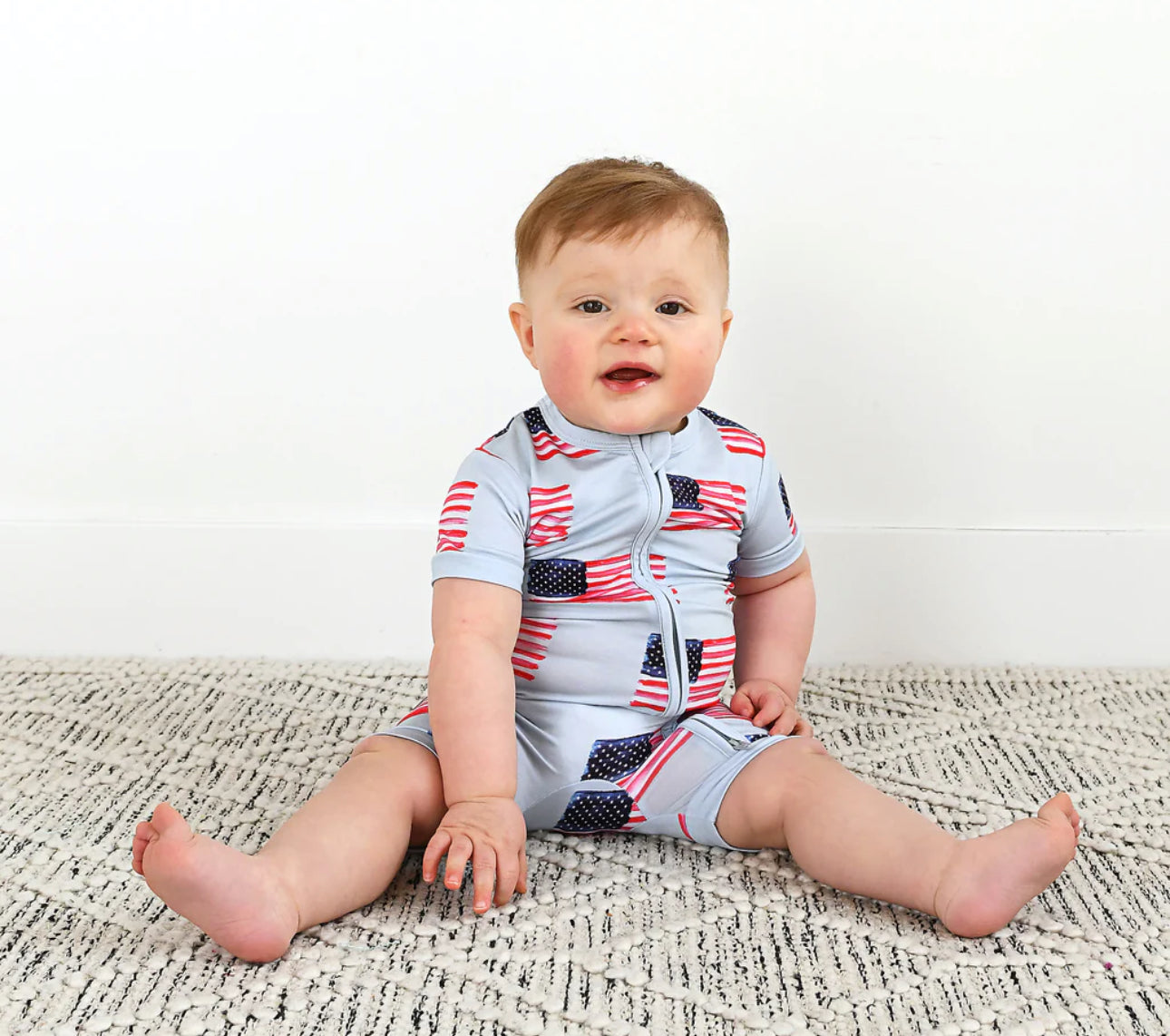 Blue Flag Zip Shorty