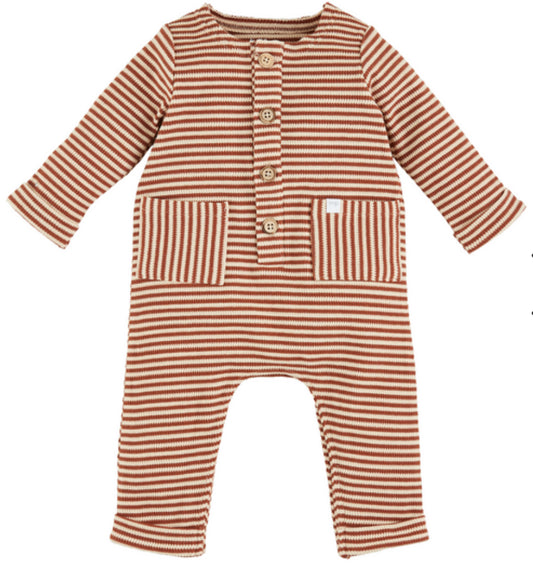 Waffle Striped Romper