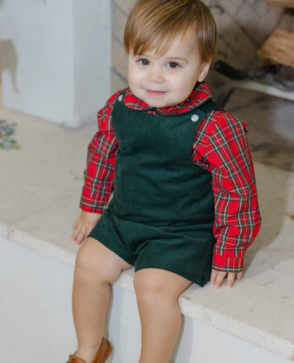 Bailey Boys Tartan Plaid Piped Shirt