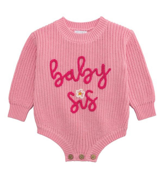 Pink Baby Sis Sweater Bubble