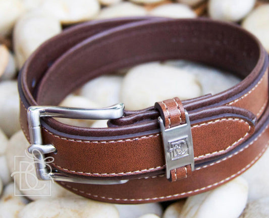 Two-Tone Genuine Leather Belt