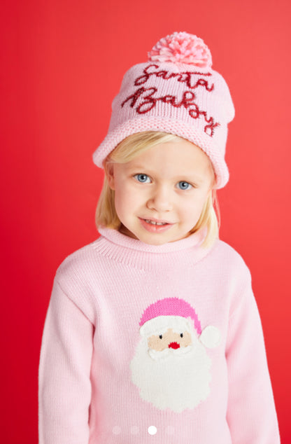 Pink Santa Rollneck Sweater