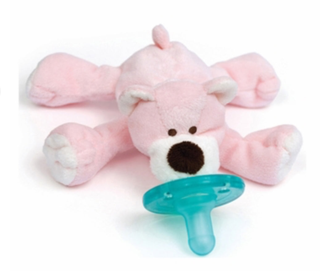 Wubba Nub pink bear paci