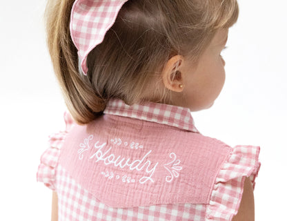 Western Pearl Snap Dress and Bloomer Set