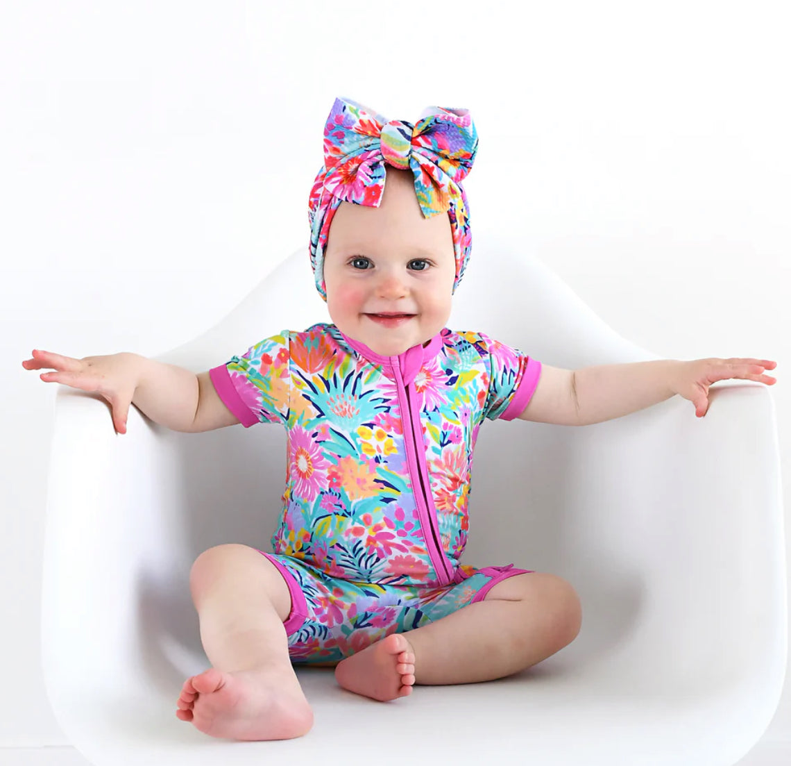 Megan Floral Zip Shorty