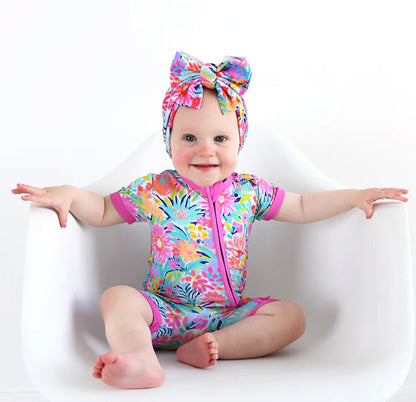 Megan Floral Zip Shorty