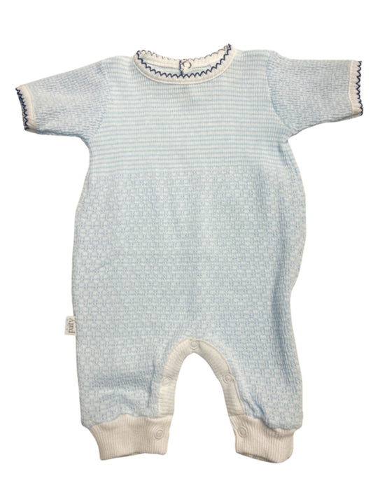 Knit Romper with Short Sleeves