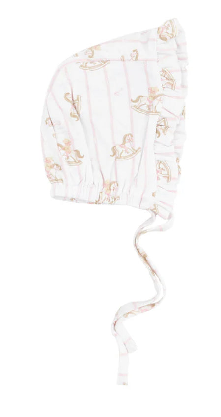 Pink Vintage Rocking Horse Bonnet