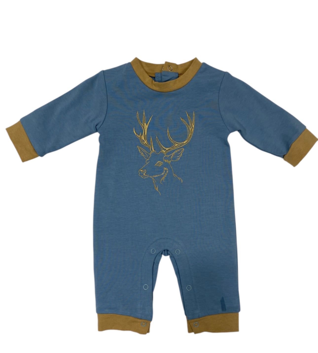 Deer Embroidery Romper
