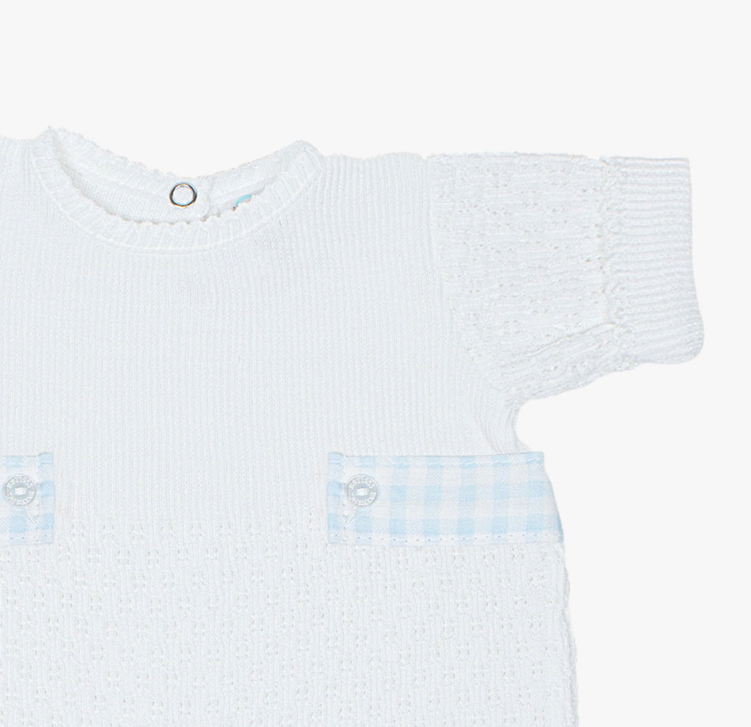 Gingham Tab Knit Bubble