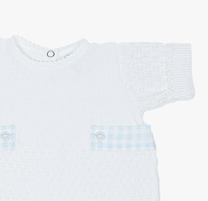 Gingham Tab Knit Bubble