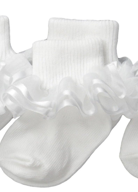 White Ruffle Sock