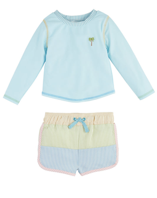 Seersucker Rashguard Set