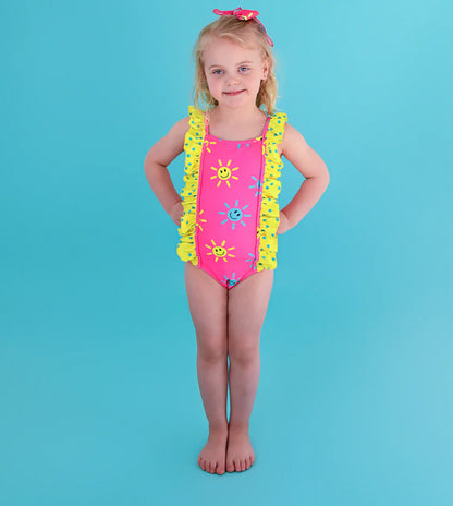Brittany One Piece Smiley Face Swimsuit