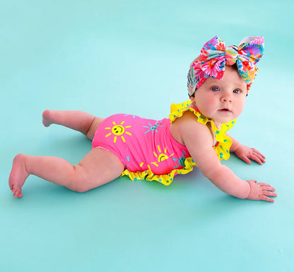 Brittany One Piece Smiley Face Swimsuit