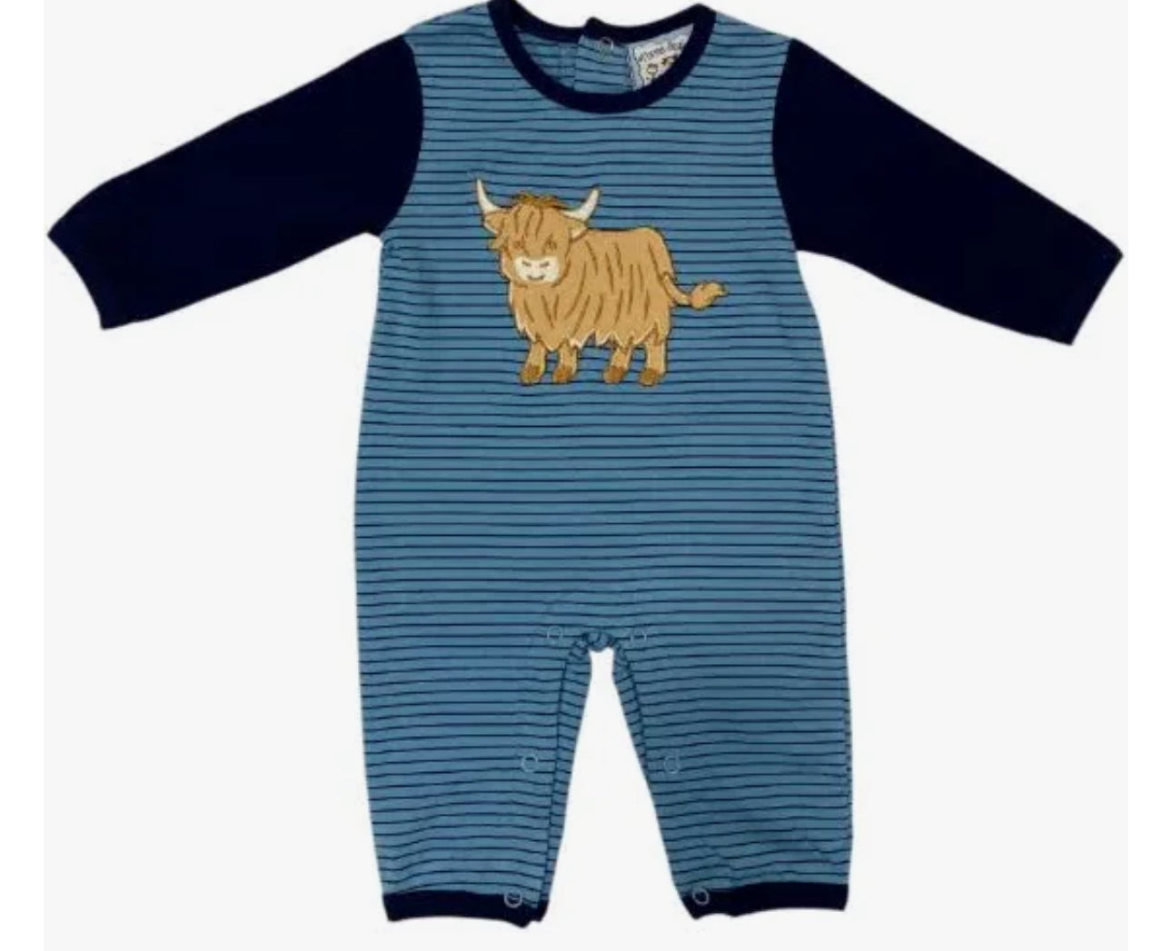 Highland Cow Boy Romper
