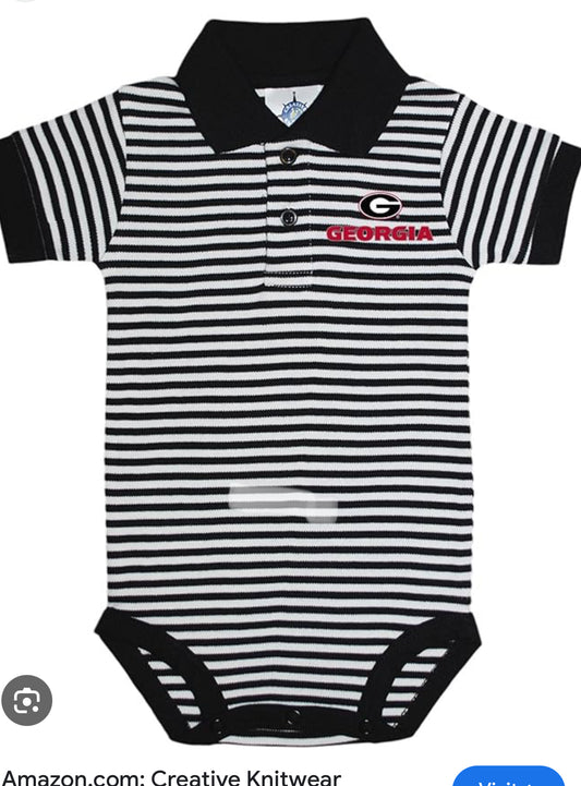 Two Feet Ahead Stripe Ga onsie