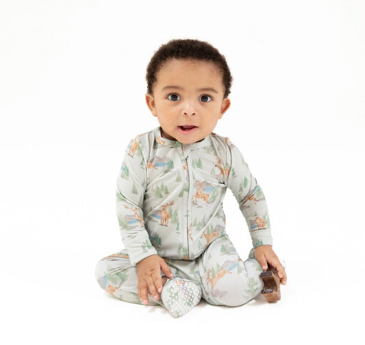 Buck Deer 2way Zipper Footie