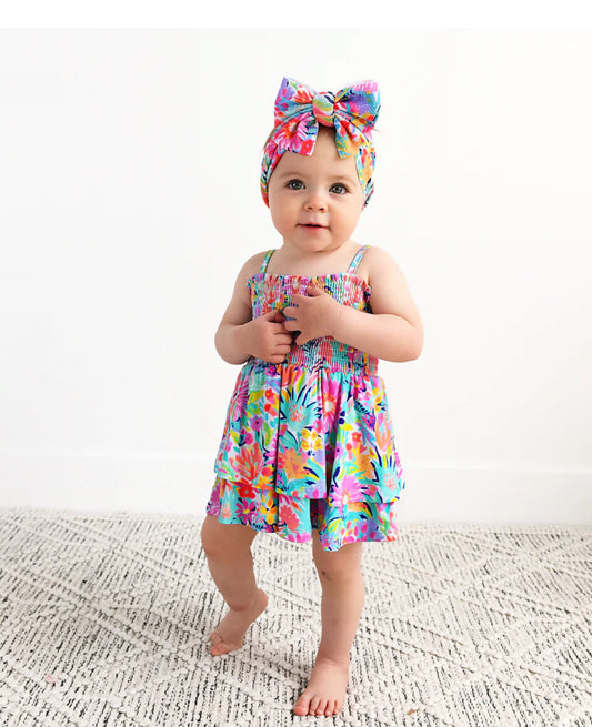 Megan Floral Smocked Tiered Tutu