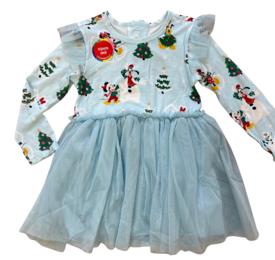 Snow Excited Mickey Tutu Ruffle Dress