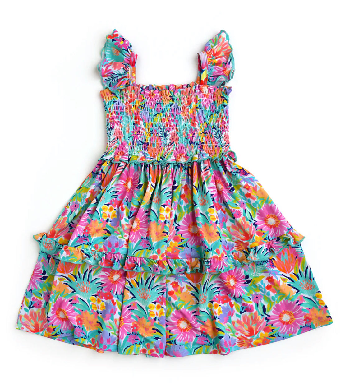 Megan Floral Smocked Dress