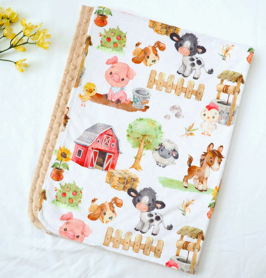 Farm Babies Blanket