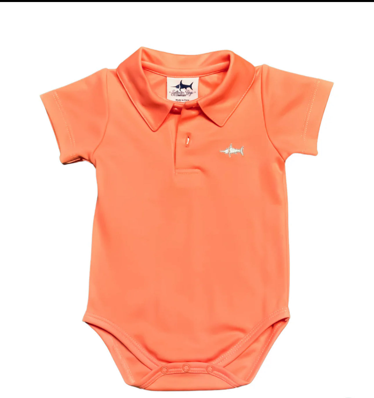 Coral saltwater boys onsie