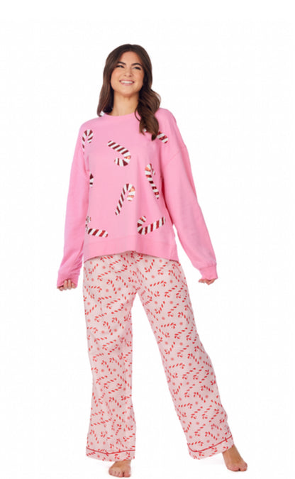 Candy Cane Sparkle Sweatshirt