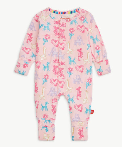 Pink Party Animals Glow Coverall