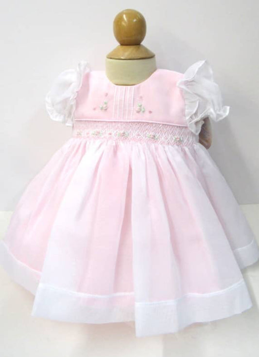 Will’Beth Precious White Pink Dress