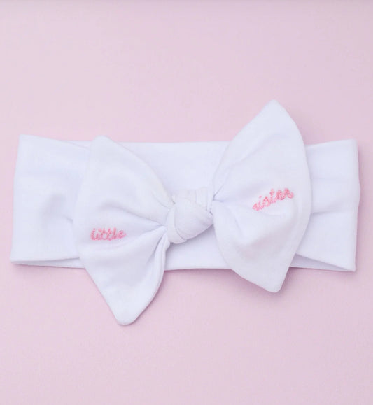 Little Sister Embroidered Headband